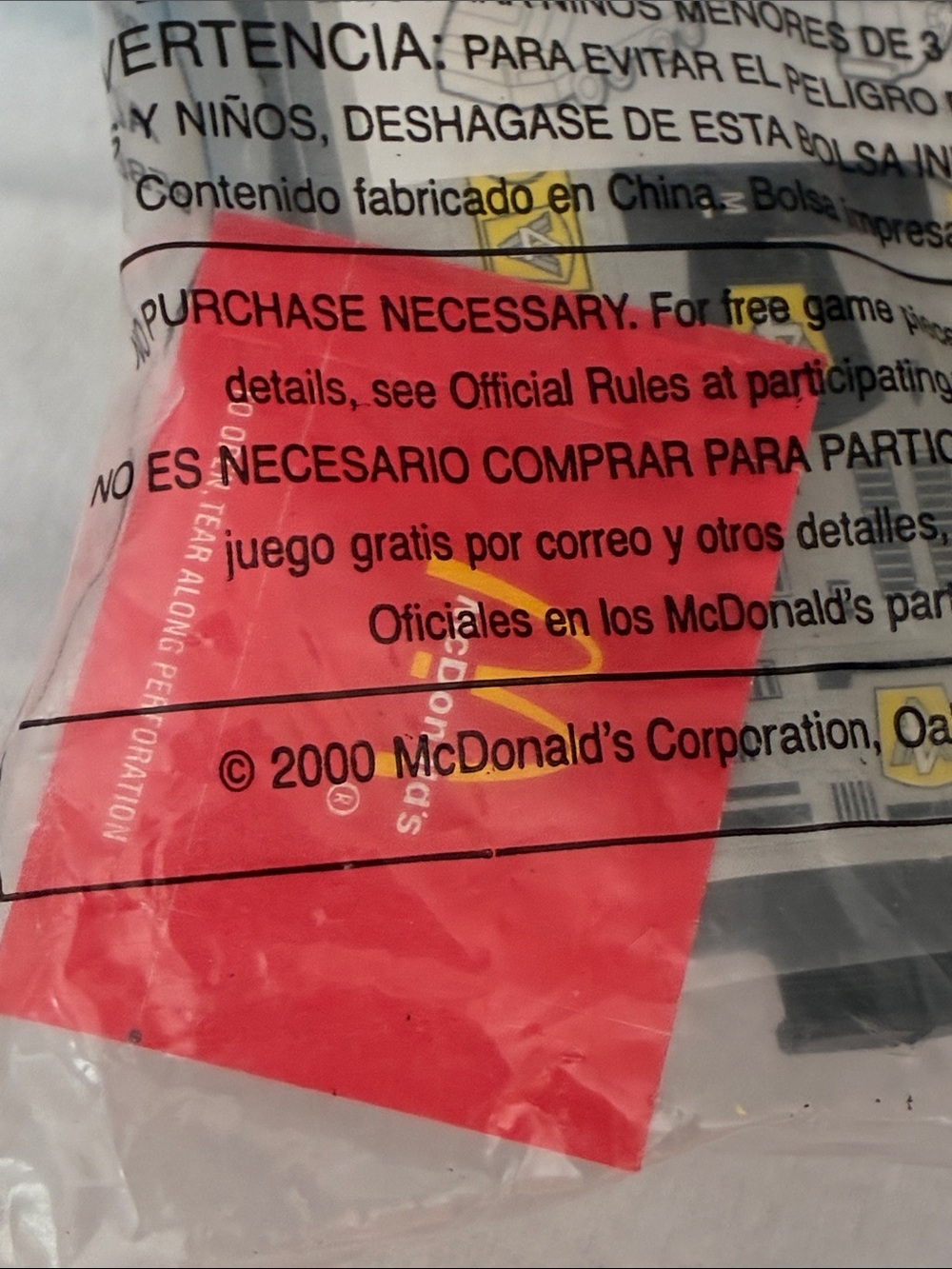 McDonald's Yellow & Blue Power Rangers Rescue Pullback Train Toy 2000 - Picture 2 of 5